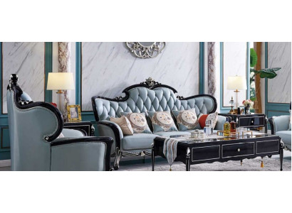 Classic r Three Seater Sofa Couch Upholstery Leather Sofa Chesterfield 3 Seat Furniture