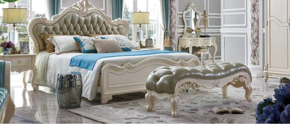 Classic s Bed Luxury Chesterfield Leather Hotel Bedroom Baroque Furniture Beds