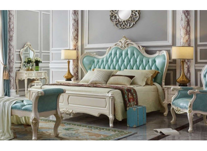 Luxury Chesterfield Classic s Bed Leather Bedroom Hotel Baroque Furniture Beds