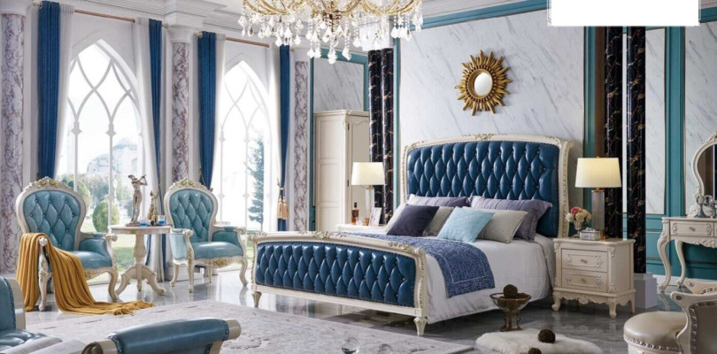 Chesterfield Classic s Bed Luxury Leather Bedroom Hotel Baroque Furniture Beds