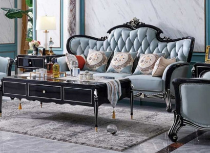 Classic r Two-seater Sofa Couch Upholstery Furniture Leather Sofa Two-seater