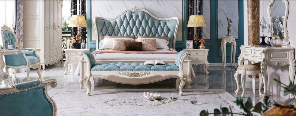 Classic s Bed Luxury Beds Chesterfield Furniture Bedroom Baroque Hotel Leather