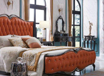 Classic s Bed Luxury Beds Chesterfield Furniture Baroque Hotel Leather Bedroom