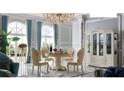 Dining room Chairs Armchair Dining Set Suite 4x Chair Set Group Chesterfield