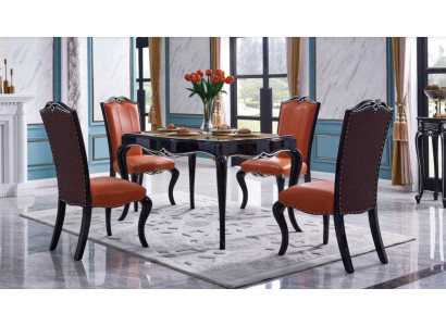 Dining room Chairs Chesterfield Armchairs Classic Suite x4 Chair Set