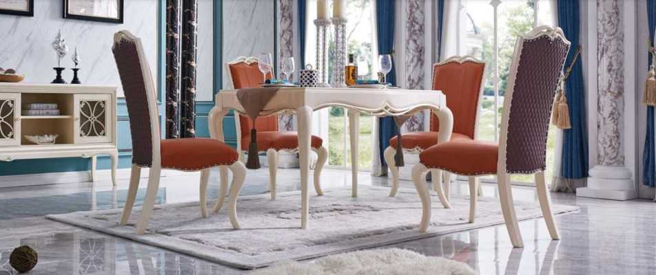 Dining room Chairs Chesterfield Armchair Dining Set Suite 4x Chair Set Group