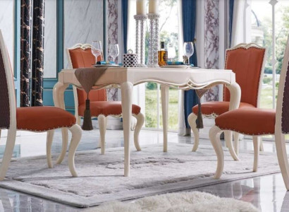 Dining room Chairs Chesterfield Armchair Dining Set Suite 4x Chair Set Group