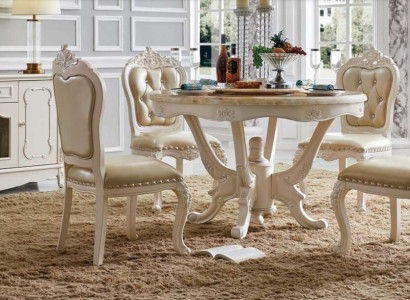 Dining room Chairs Chesterfield Armchair Classic Suite 4x Chair Set Group