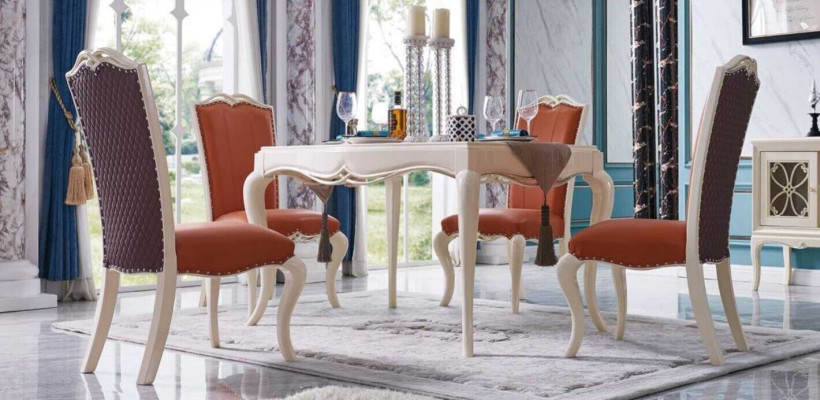 Baroque Antique Style Dining Table Table Real Wood Classic Designer Tables Rococo