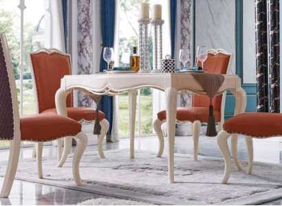 Baroque Antique Style Dining Table Table Real Wood Classic Designer Tables Rococo