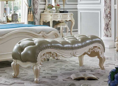 Stool Chesterfield Footstool Stool Chesterfield Baroque Rococo Benches Leather Furniture