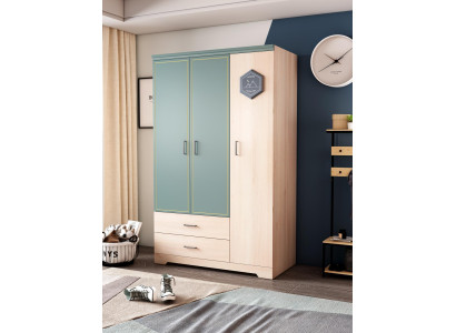 Wardrobe Cabinets Wood Wardrobe Design Childrens room Blue Clothes cabinets