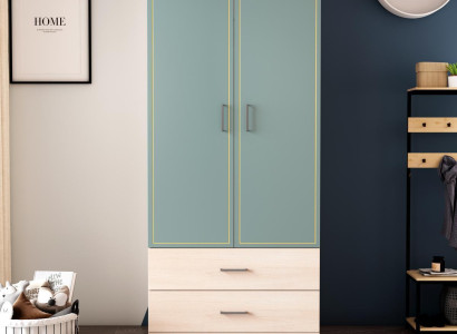 Cabinets Wardrobe Wood Wardrobe Design Childrens room Blue Clothes cabinets
