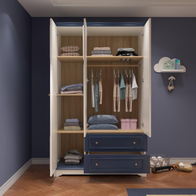 Wardrobe Wood Cabinets Wardrobe Design Childrens room Blue Wood Furniture new