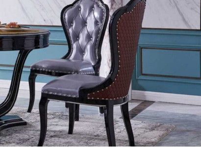 Luxury Purple Chair Dining room Upholstery Chesterfield Chairs Lounge Seat x1 Recliner