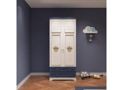 Childrens room Cabinets Wardrobe Wood Wardrobe Design Blue Clothes cabinets
