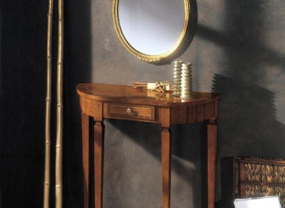 Furniture Style Art Deco Console table Mirror Wood Italian Tables Consoles 2pcs