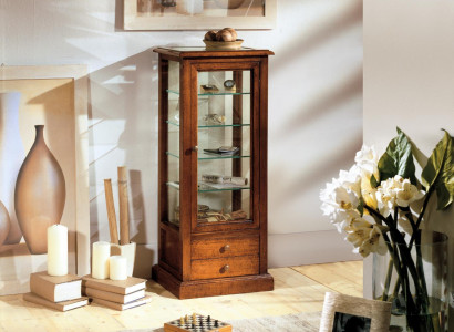 Living room Furniture Sideboard Solid Wood Display cases Glass Wardrobe Real wood Display case