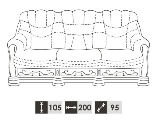 Sofa set 3+2+1 Seater Classic r Living landscape Couches Sofas Upholstery