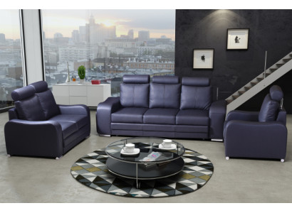 Sofa set 3+2+1 Seater Set Design Sofas Upholstery Couches Leather Relax