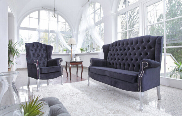Classic Chesterfield Sofa set 3+2+1 Seater Sofa Couch Upholstery Velvet new