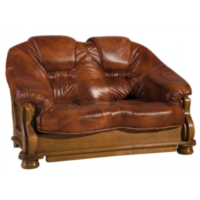 Classic Sofa set Couch Upholstery Seat Suite Sofa Leather Wood 3+2+2 Set