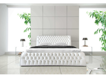Chesterfield Bed Upholstery Design Double Hotel Beds 180x200 Bedroom Leather