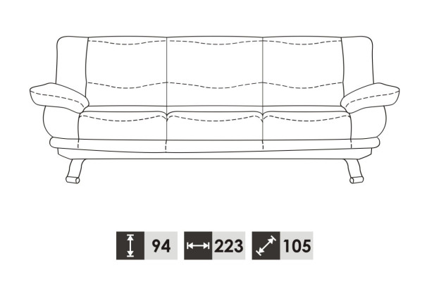 Modern Sofa set Living room Complete Suite 3+2+2 Couch Seat