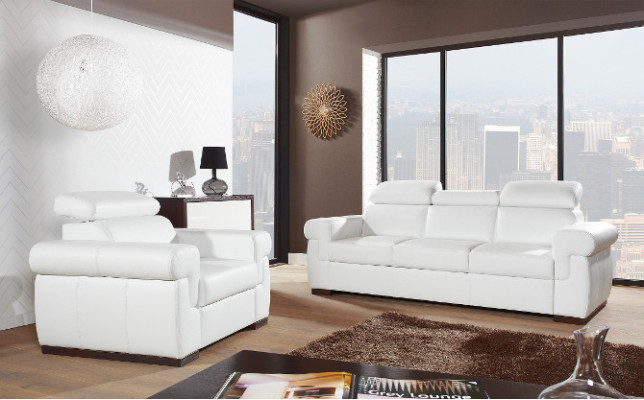 Sofa 2 Seater Design Sofas Upholstery Modern Seat Fabric Leather Two-seater new
