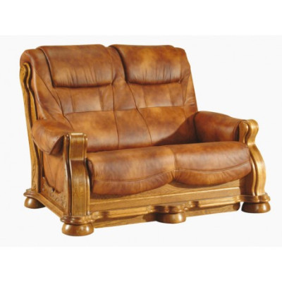 Two-seater Couch Classic Leather Sofa Upholstery Couch Sofa 2 Seater Leather
