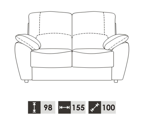 Sofa 2 Seater Design Sofas Upholstery Modern Couches Leather Relax Leather