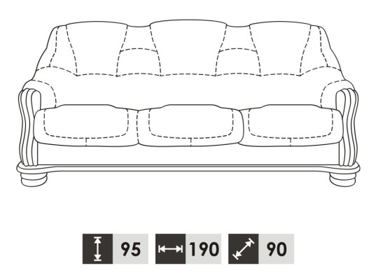 Three Seater Couch Classic Couch Upholstery Sofa 3 Seater Leather Couches