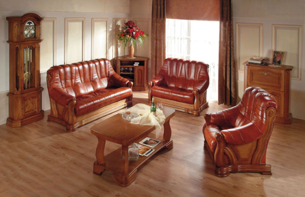 Sofa set 3+1 Seater Classic r Couches Living landscape Upholstery Sofas