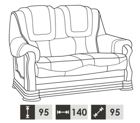 Sofa 2 Seater Classic r Living landscape Sofas Couches Upholstery Two-seater