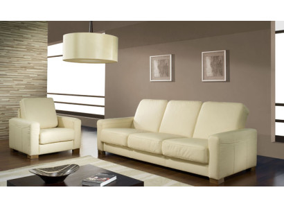 Sofa set 3+1+1 Seater Set Design Sofas Upholstery Couches Leather Relax Modern
