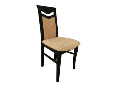 Design Set 6x Armchair Chair Wood Textile Upholstery Chairs Gastro Dining room Fabric
