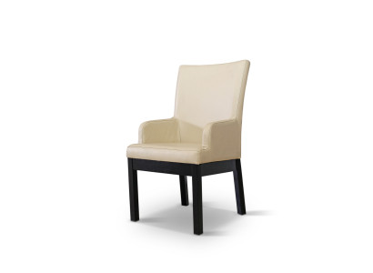 Design Armchair Upholstery Set 2x Chair Wood 100% Leather Chairs Gastro Dining room