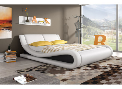 Upholstered bed Beds Bed Upholstery Imitation leather Designer Hotel Double Luxury Design