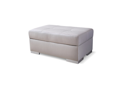 XXL Footstool Club Lounge Decor Stool Leather Textile Ottoman Designer Pufa