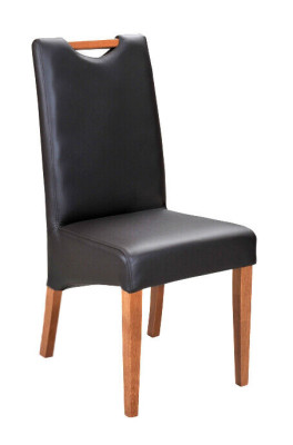 Armchair Design Armchair Wood Leather Upholstery Dining room Leather Gastro Chair