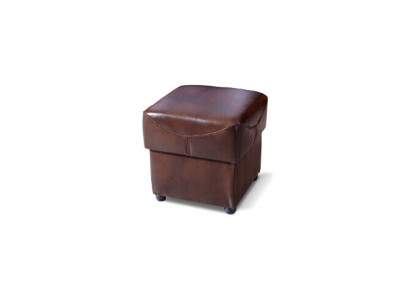 XXL Footstool Club Decor Lounge Stool Leather Textile Ottoman Designer Pufa