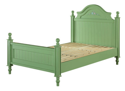 Green Bed Classic Beds Country House Double bed Hotel Luxury Bedroom new