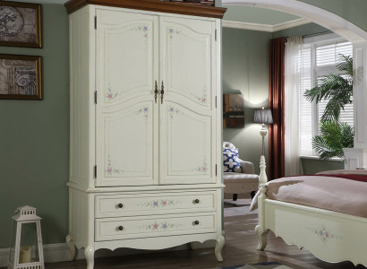 Country House Style Wardrobe Design Furniture Cabinets Bedroom White Wardrobe new