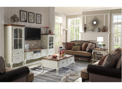 Landhfrom  Stol Wall unit Living room Display case Sideboard TV cabinet Wood Wardrobe Furniture 3-piece