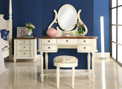 Dressing table Mirror Stool Complete Chest of drawers Bedroom Country Furniture Console