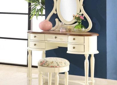 Classic r Dressing table Mirror Luxury Console Stool Make up Table Landhfrom  new