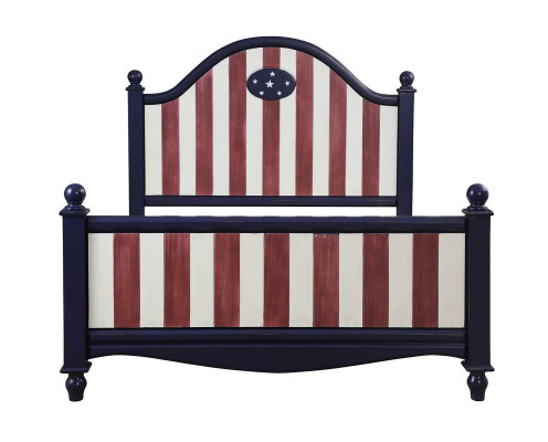 America Bed Childrens room Beds Bedroom Wood Real wood Furniture Blue Design