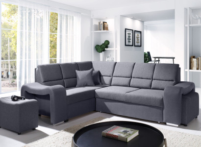 Sofa Sofa bed Designer Sofa with Bed function + bed base Corner sofa Couch new!