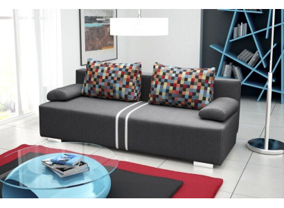 Sofa bed 3-Seater with sleeping function, bed base and folding couch - designer sofa