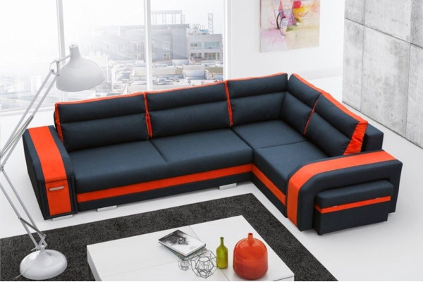 Sofa Sofa bed Designer Sofa with Bed function + bed base Corner sofa Couch (new )